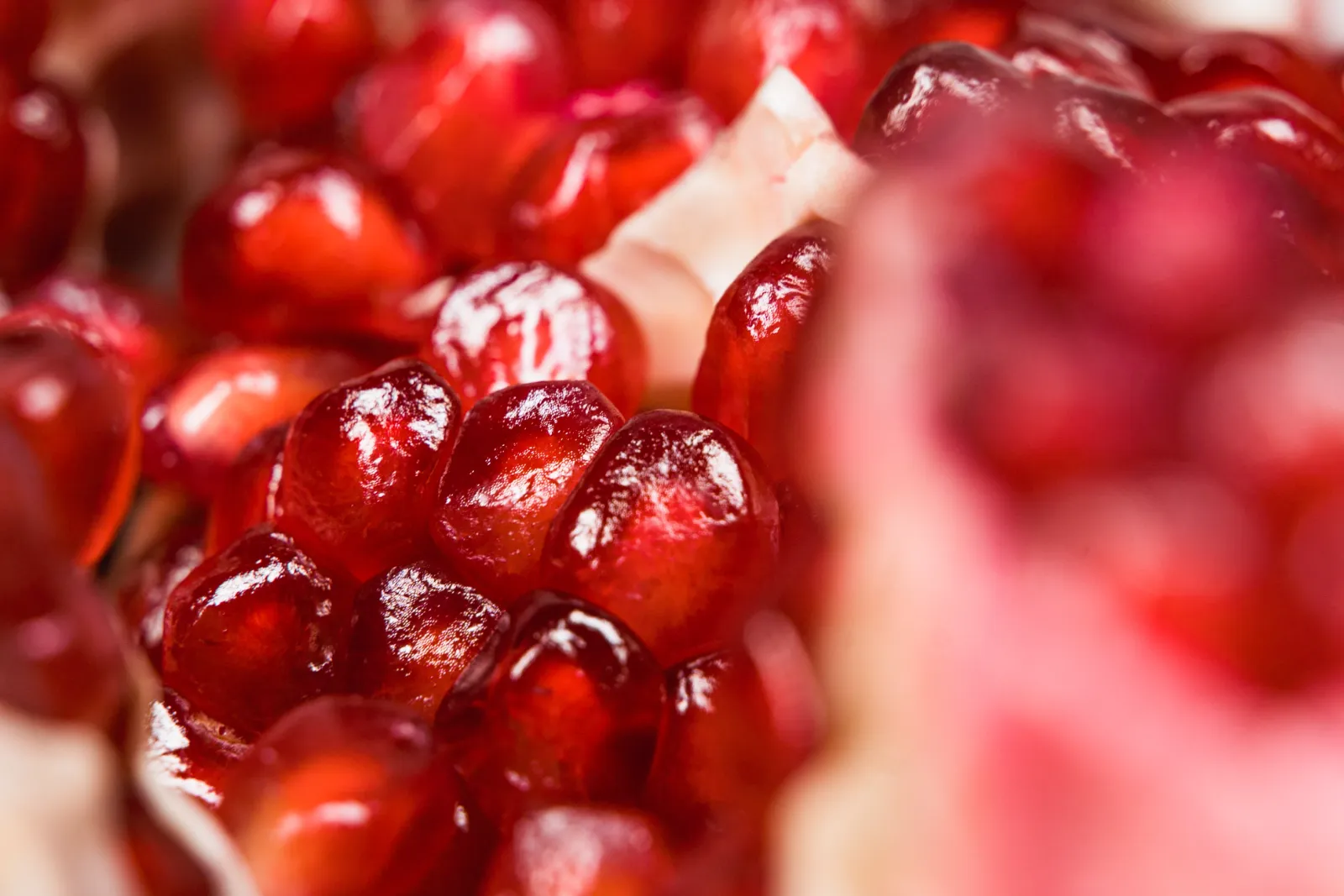 Grains de grenade, fruit riche en polyphénols antioxydants