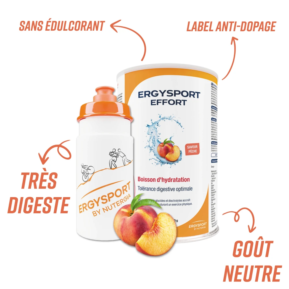 Ergysport Effort (arôme pêche) - avantages