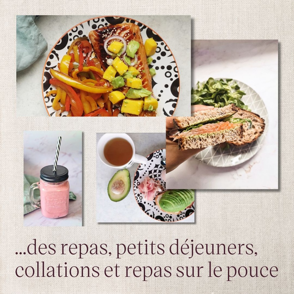 Coaching nutrition 3 mois - types de repas