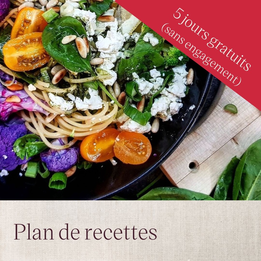 Plan de recettes - Essai gratuit 5 jours