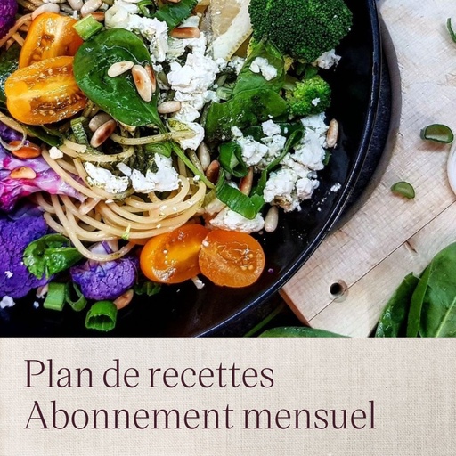 [aee_abo_recipe_1m] Plan de recettes - Abonnement mensuel